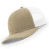 112-MP Richardson Metal Patch Trucker Cap - Khaki/ White