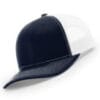 112-MP Richardson Metal Patch Trucker Cap - Navy/ White