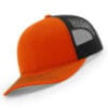 112-MP Richardson Metal Patch Trucker Cap - Orange/ Black