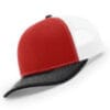 112-MP Richardson Metal Patch Trucker Cap - Red/ White/ Black