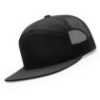 168-MP Richardson Seven-Panel Trucker Cap with Metal Patch - Black