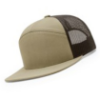 168-MP Richardson Seven-Panel Trucker Cap with Metal Patch - Pale Khaki/ Brown