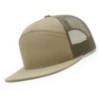 168-MP Richardson Seven-Panel Trucker Cap with Metal Patch - Pale Khaki/ Loden Green