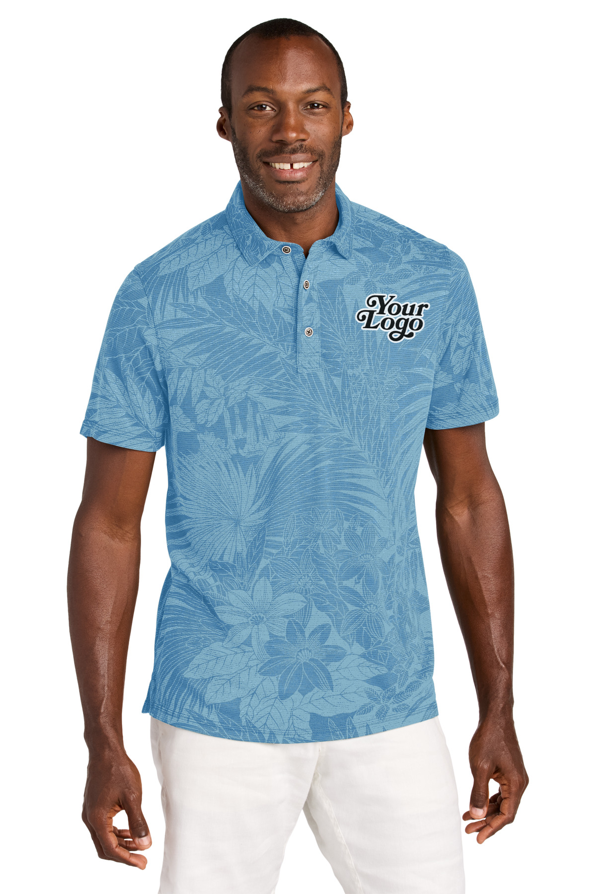 ST227544TB_Chambray-Blue_front_model_your_logo Product Image of ST227544TB