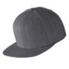 YP19-MP Sport-Tek® Yupoong® Flat Bill Snapback Cap with Metal Patch - Dark Heather Grey