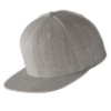 YP19-MP Sport-Tek® Yupoong® Flat Bill Snapback Cap with Metal Patch - Heather Grey