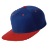 YP19-MP Sport-Tek® Yupoong® Flat Bill Snapback Cap with Metal Patch - True Royal/ True Red