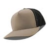 615-MP Metal Patch 10/10 5 Panel Hats - Tan Black