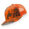 112PFP-MP Richardson Metal Patch Pattern Trucker Cap - Kryptek Inferno/ Blaze Orange