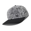 615-LP Leather Patch 10/10 5 Panel Hats - Black Reef
