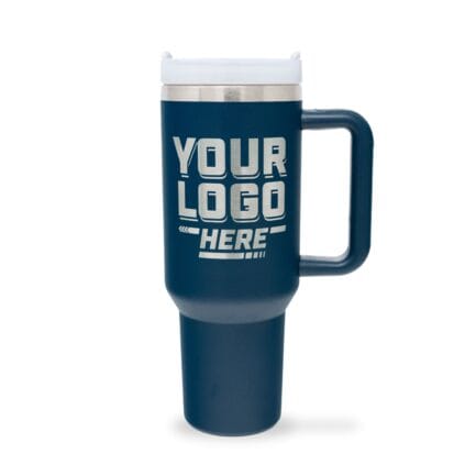 Custom 40 oz. Laser Engraved Insulated Tumbler with Handle