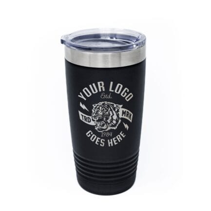 Custom 20 oz. Laser Engraved Insulated Tumbler with Clear Lid