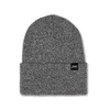 SS1001-LP Safari Sun - Leather Patch Cuffed Acrylic Beanie - Crafted in USA - SS1001 Black Frost