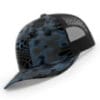 112P-MP Richardson Metal Patch Pattern Trucker Cap - Kryptek Neptune/ Black