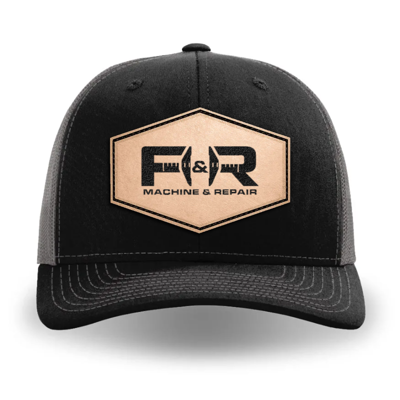 112-LP Richardson Leather Patch Trucker Cap