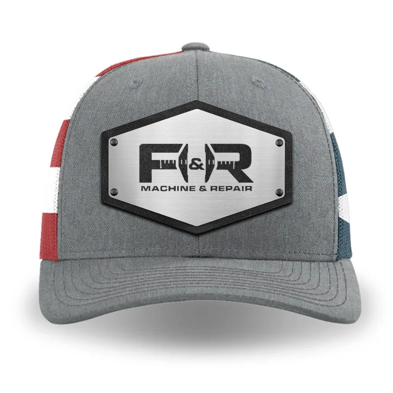 112P-MP Richardson Metal Patch Pattern Trucker Cap