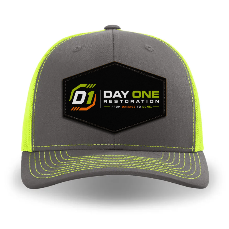 Color Printed 112-CLP Richardson Leather Patch Trucker Cap