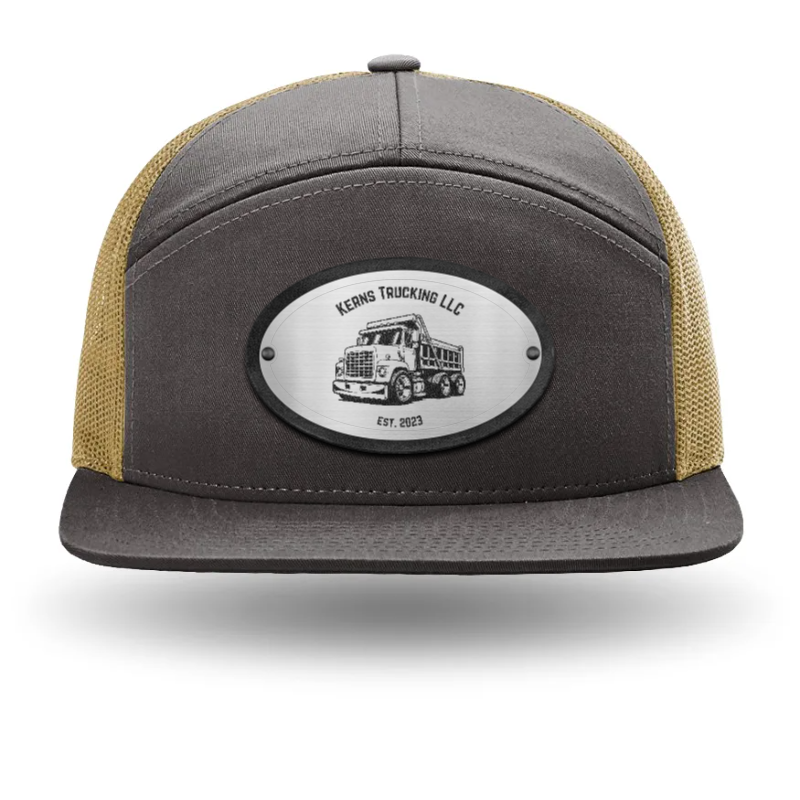 168-MP Richardson Seven-Panel Trucker Cap with Metal Patch
